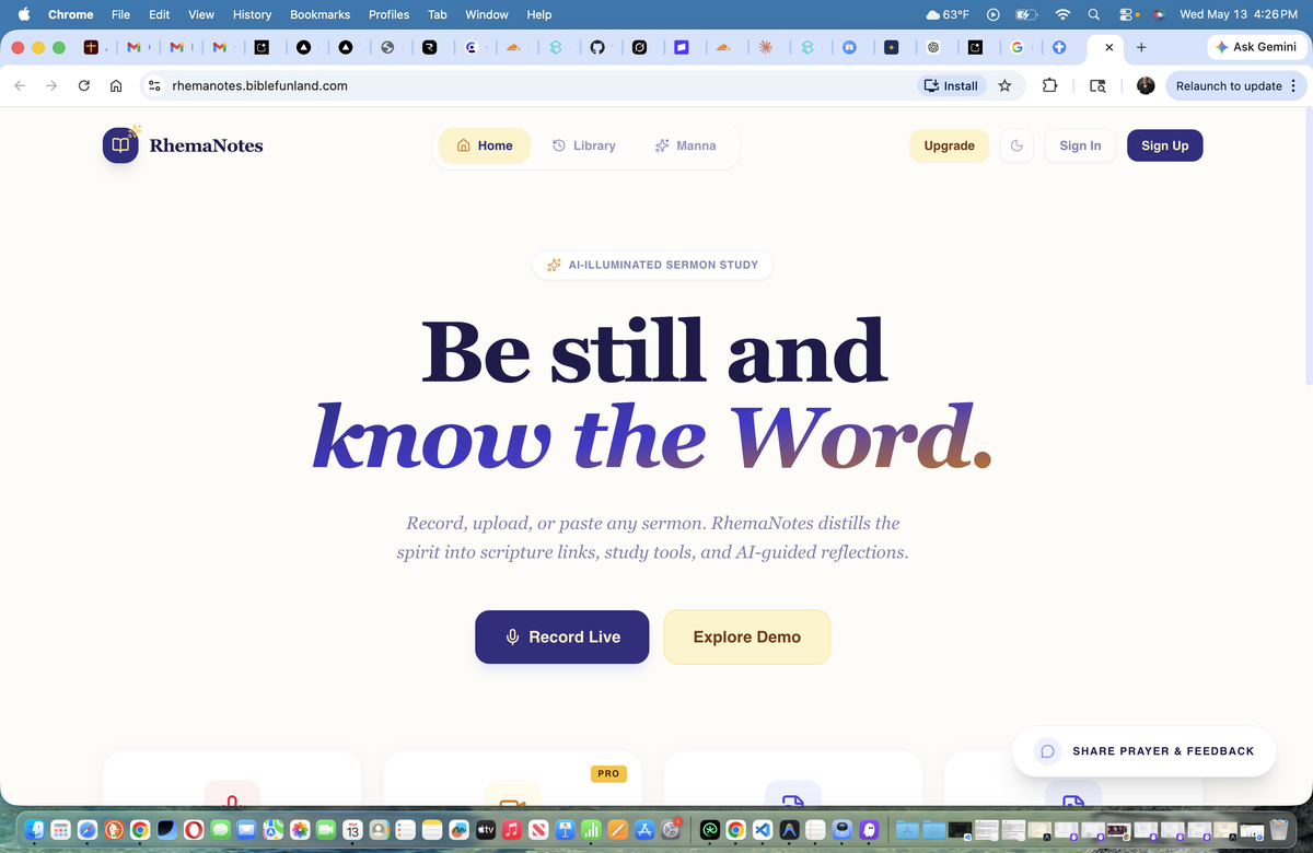 Rhema Notes preview